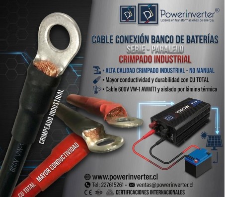 CABLE CONEXION INVERSOR - BATERÍA